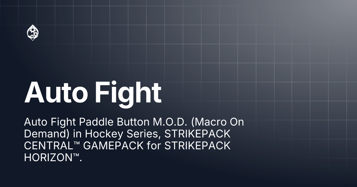 Auto Fight | STRIKEPACK HORIZON™ | STRIKEPACK™