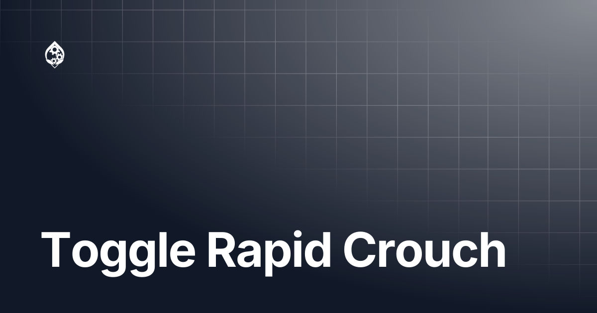 Toggle Rapid Crouch | STRIKEPACK HORIZON™ | STRIKEPACK™