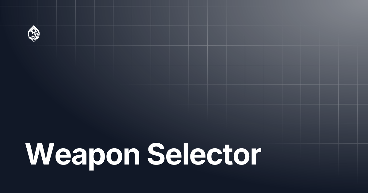 Weapon Selector | STRIKEPACK HORIZON™ | STRIKEPACK™