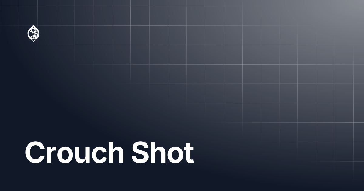 Crouch Shot | STRIKEPACK HORIZON™ | STRIKEPACK™